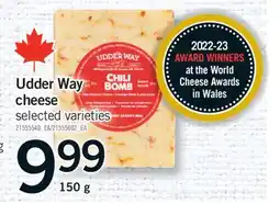 Fortinos UDDER WAY CHEESE, 150 g offer