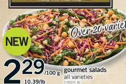 Fortinos GOURMET SALADS offer