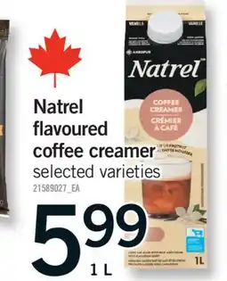 Fortinos NATREL FLAVOURED COFFEE CREAMER, 1 L offer