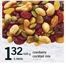 Fortinos CRANBERRY COCKTAIL MIX offer