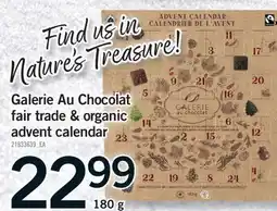 Fortinos GALERIE AU CHOCOLAT FAIR TRADE & ORGANIC ADVENT CALENDAR, 180 G offer