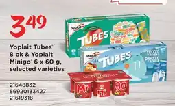 Fortinos YOPLAIT TUBES 8 PK & YOPLAIT MINIGO 6 X 60 G offer