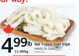 Fortinos ITAL TRIPPA BEEF TRIPE offer