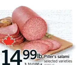 Fortinos PILLER'S SALAMI offer