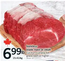 Fortinos BONELESS BLADE ROAST OR STEAK offer
