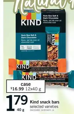 Fortinos KIND SNACK BARS, 40 G offer