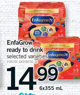 Fortinos ENFAGROW READY TO DRINK, 6X355 ML offer