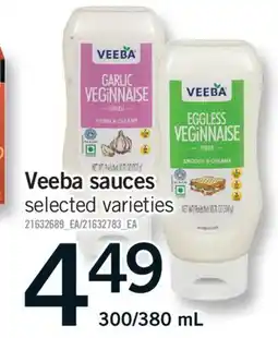 Fortinos VEEBA SAUCES, 300/380 ML offer