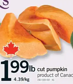Fortinos CUT PUMPKIN offer