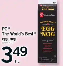 Fortinos PC THE WORLD'S BEST EGG NOG, 1 L offer