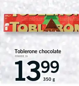 Fortinos TOBLERONE CHOCOLATE, 350 G offer