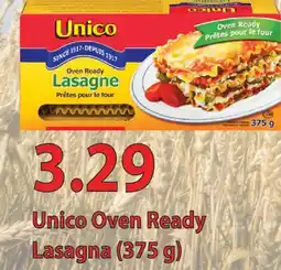 Fortinos UNICO OVEN READY LASAGNA, (375 G) offer