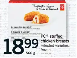 Fortinos PC STUFFED CHICKEN BREASTS, 560 G offer