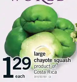 Fortinos LARGE CHAYOTE SQUASH offer