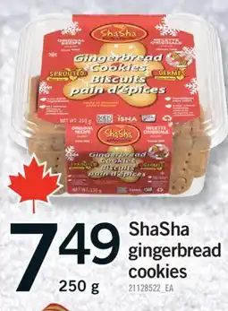 Fortinos SHASHA GINGERBREAD COOKIES, 250 G offer