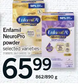 Fortinos ENFAMIL NEUROPRO POWDER, 862/890 G offer
