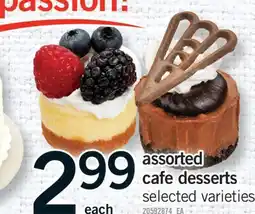 Fortinos ASSORTED CAFE DESSERTS offer