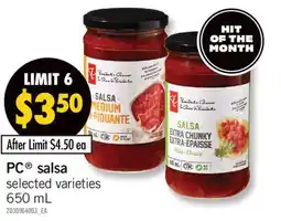 Fortinos PC SALSA, 650 ML offer