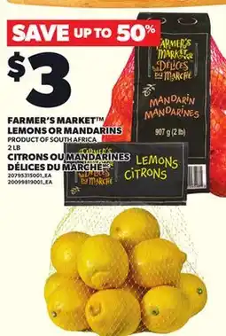 Independent Grocer FARMER'S MARKET LEMONS OR MANDARINS, 2 LB offer