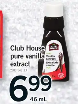 Fortinos CLUB HOUSE PURE VANILLA EXTRACT, 46 mL offer