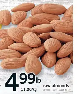 Fortinos RAW ALMONDS offer