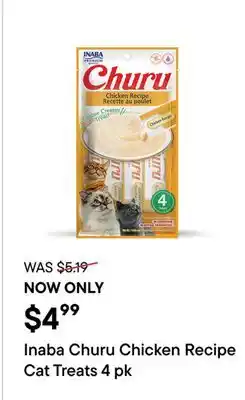 Petvalu INABA Churu Chicken Churu Chicken Recipe Cat Treats offer