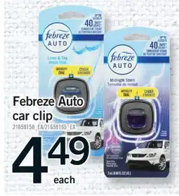 Fortinos FEBREZE AUTO CAR CLIP CAR CLIP offer