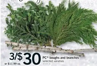 Fortinos PC BOUGHS AND BRANCHES offer