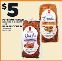 Independent Grocer PC BRIOCHE LOAF SEEDED OR CHOCOLATE, 400 G offer