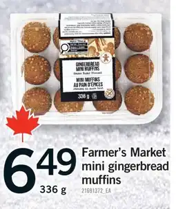 Fortinos FARMER'S MARKET MINI GINGERBREAD, 336 G offer