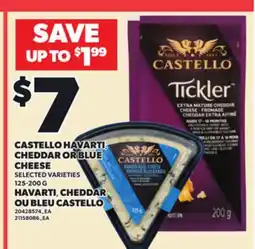 Independent Grocer CASTELLO HAVARTI CHEDDAR OR BLUE CHEESE, 125-200 G offer