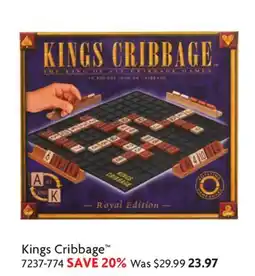 Home Hardware Kings Cribbage offer