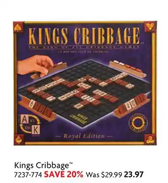 Home Hardware Kings Cribbage offer