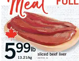 Fortinos SLICED BEEF LIVER offer