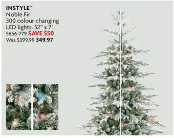 Home Hardware Noble Fir 300 colour changing LED lights offer