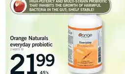 Fortinos ORANGE NATURALS EVERYDAY PROBIOTIC, 45'S offer