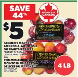 Independent Grocer FARMER'S MARKET AMBROSIA, MCINTOSH OR SPARTAN APPLES, 4 LB offer