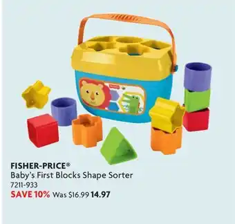 Home Hardware Baby's First Blocks Shape Sorter offer