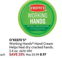 Home Hardware Working Hands Hand Cream Helps heal dry cracked hands offer