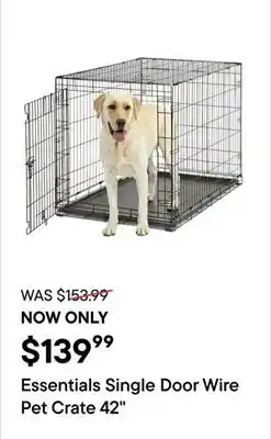 Petvalu Essentials Single Door Wire Pet Crate offer