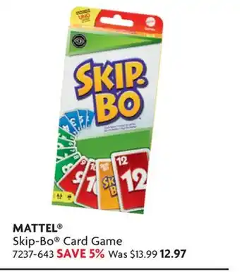 Home Hardware Skip-Bo Card Game offer