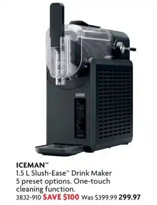 Home Hardware 1.5 L Slush-Ease Drink Maker 5 preset options offer