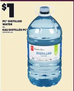 Independent Grocer PC DISTILLED WATER 4 L offer