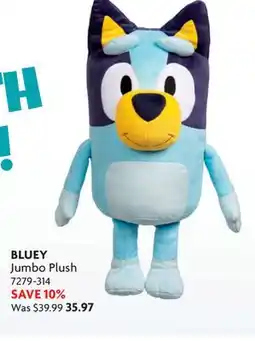 Home Hardware BLUEY Jumbo Plush offer