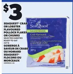 Independent Grocer SEAQUEST CRAB OR LOBSTER FLAVOURED POLLOCK FLAKES, 227 G offer