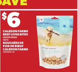 Independent Grocer CALEDON FARMS BEEF LIVER BITES, 150 G offer