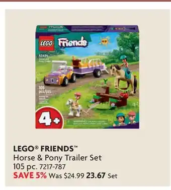 Home Hardware LEGO FRIENDS Horse & Pony Trailer Set offer