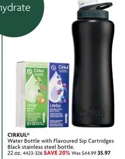 Home Hardware Water Bottle with Flavoured Sip Cartridges offer