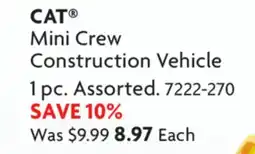 Home Hardware CAT Mini Crew Construction Vehicle offer