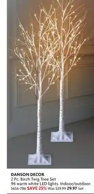 Home Hardware 2 Pc. Birch Twig Tree Set offer